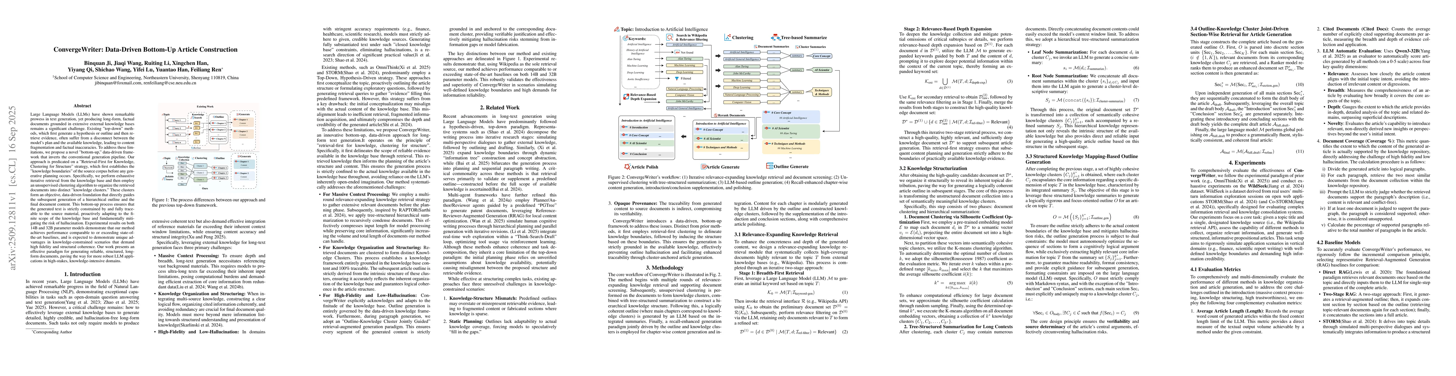 Thumbnail for ConvergeWriter: Data-Driven Bottom-Up Article Construction