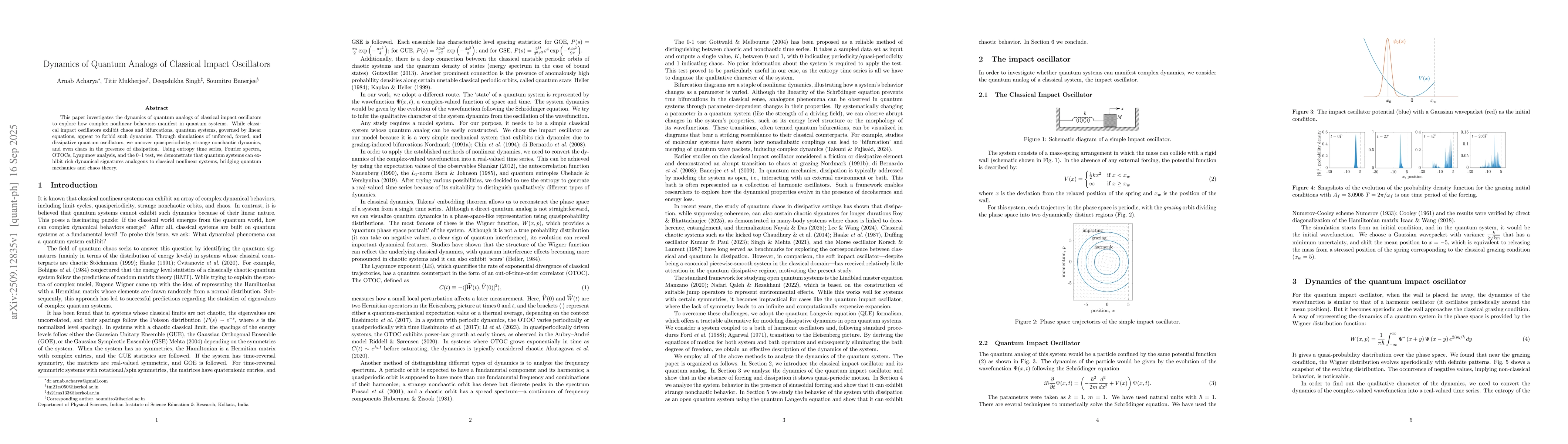 Thumbnail for Dynamics of Quantum Analogs of Classical Impact Oscillators