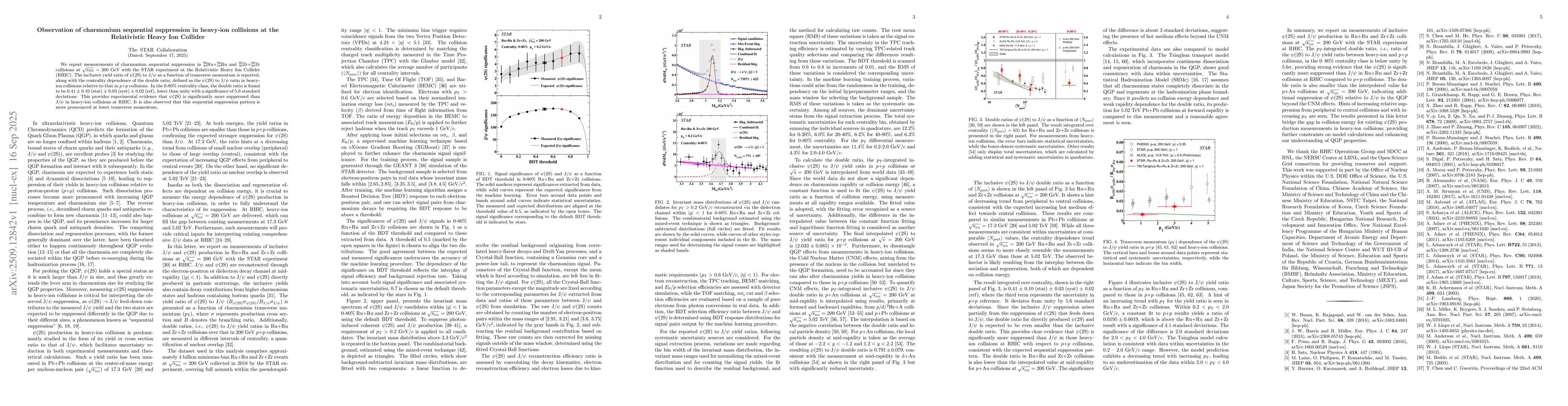 Thumbnail for Observation of charmonium sequential suppression in heavy-ion collisions
  at the Relativistic Heavy Ion Collider