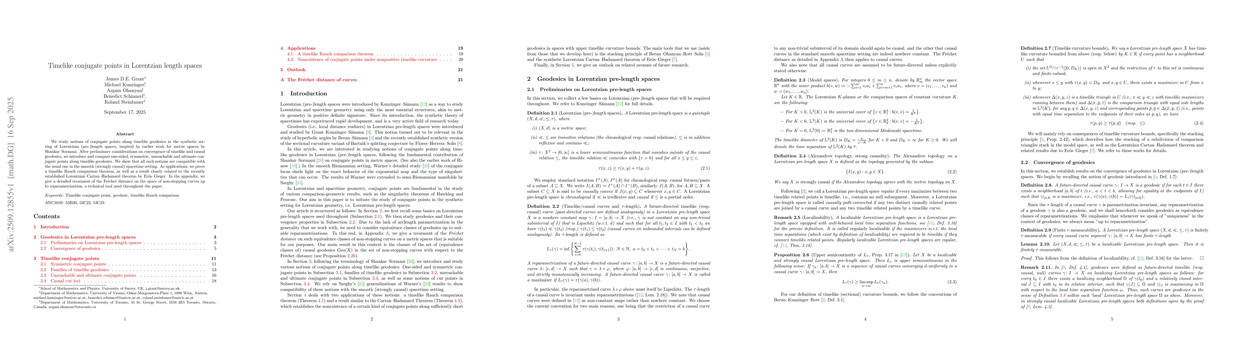 Thumbnail for Timelike conjugate points in Lorentzian length spaces