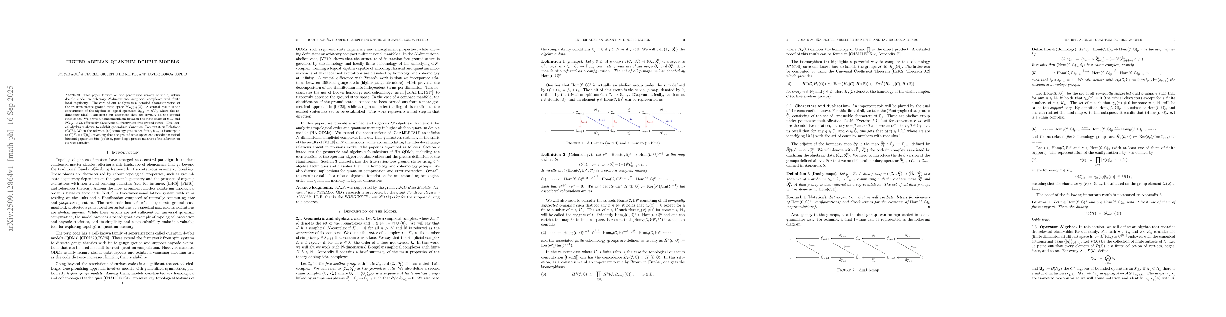 Thumbnail for Higher Abelian Quantum Double Models