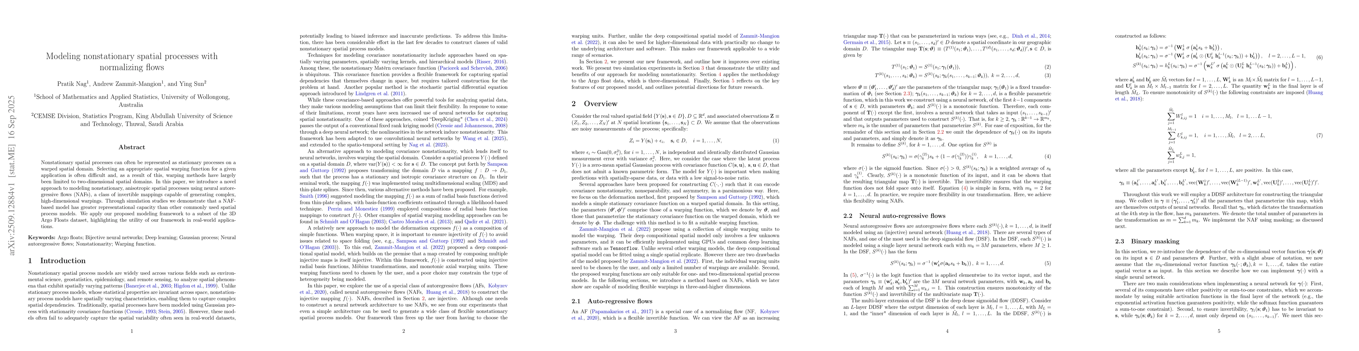 Thumbnail for Modeling nonstationary spatial processes with normalizing flows