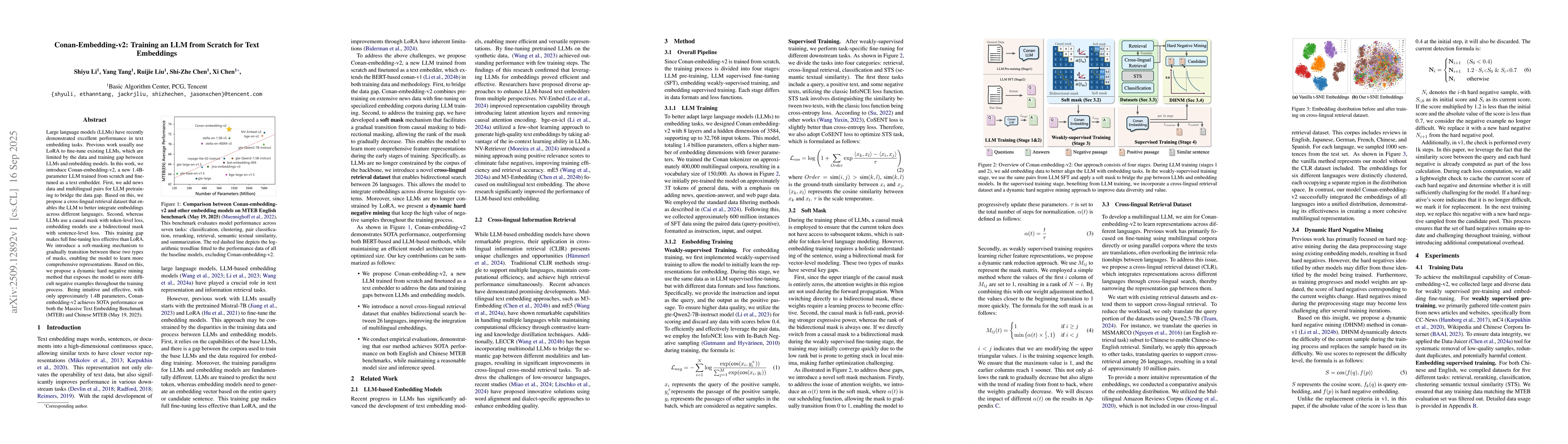 Thumbnail for Conan-Embedding-v2: Training an LLM from Scratch for Text Embeddings