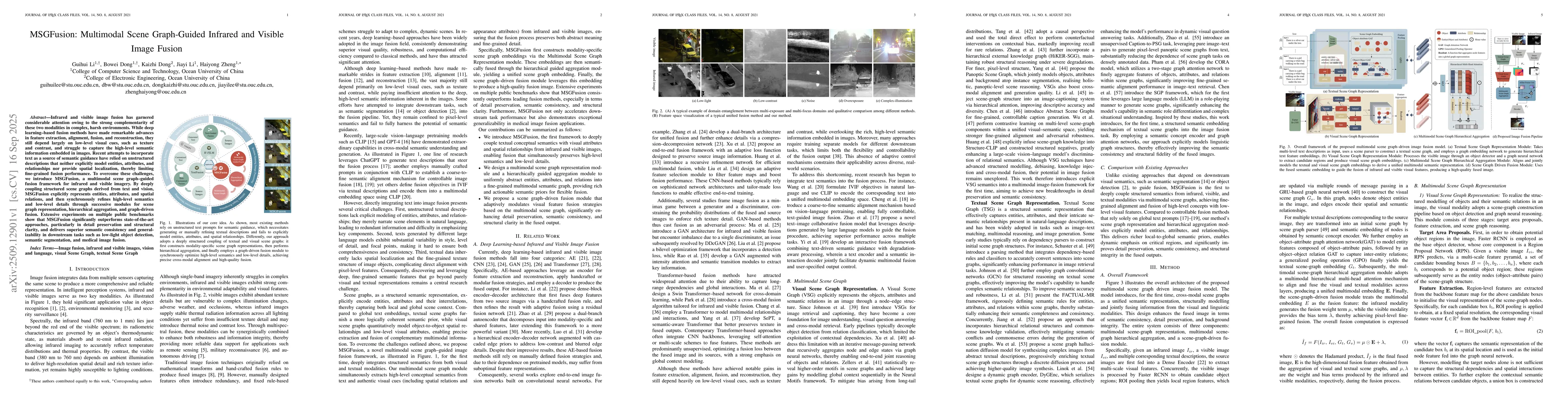Thumbnail for MSGFusion: Multimodal Scene Graph-Guided Infrared and Visible Image
  Fusion
