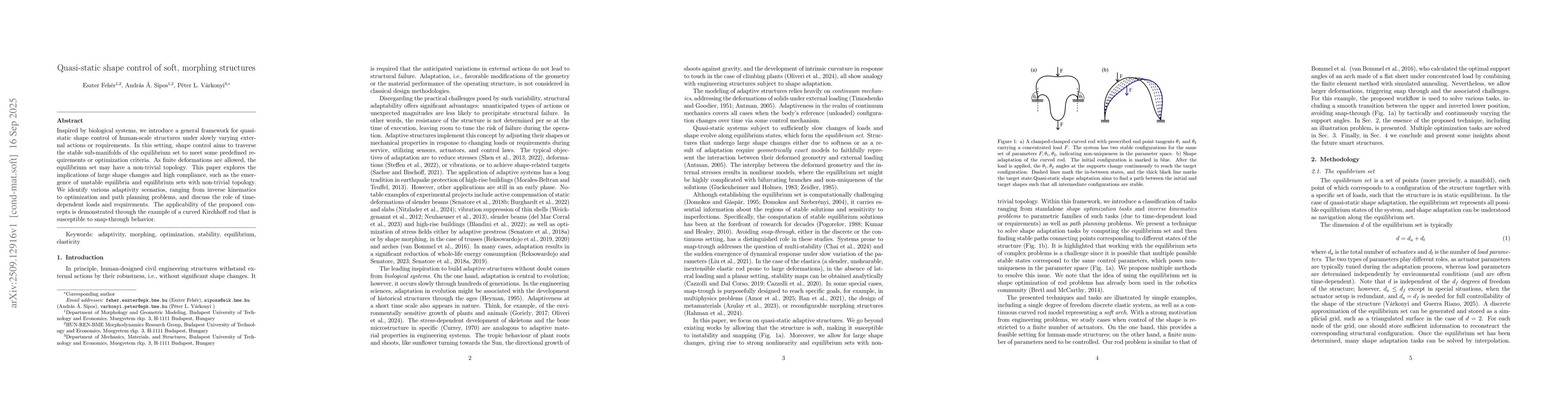 Thumbnail for Quasi-static shape control of soft, morphing structures