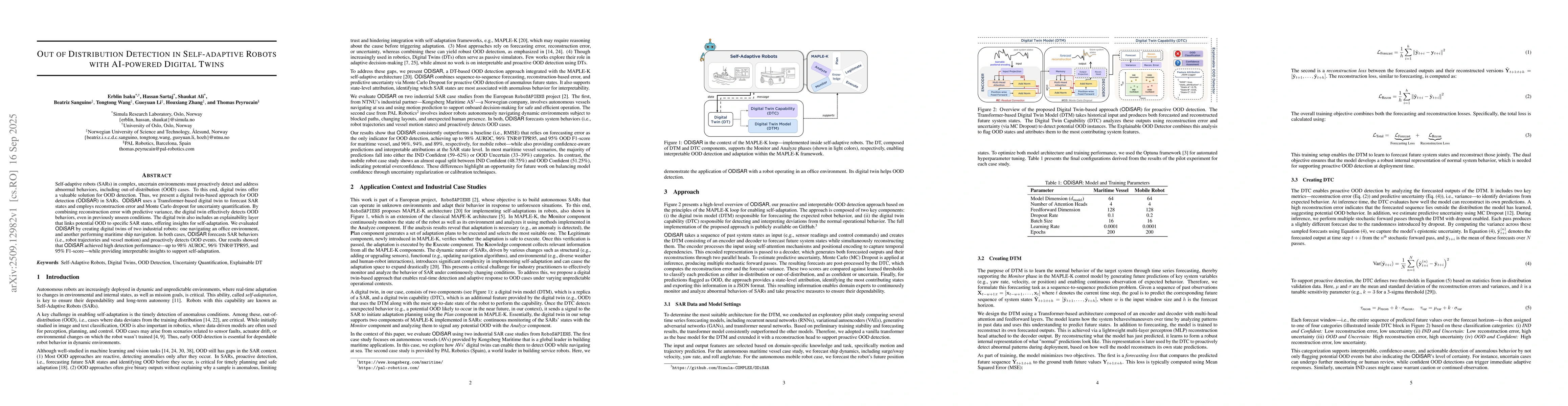 Thumbnail for Out of Distribution Detection in Self-adaptive Robots with AI-powered
  Digital Twins