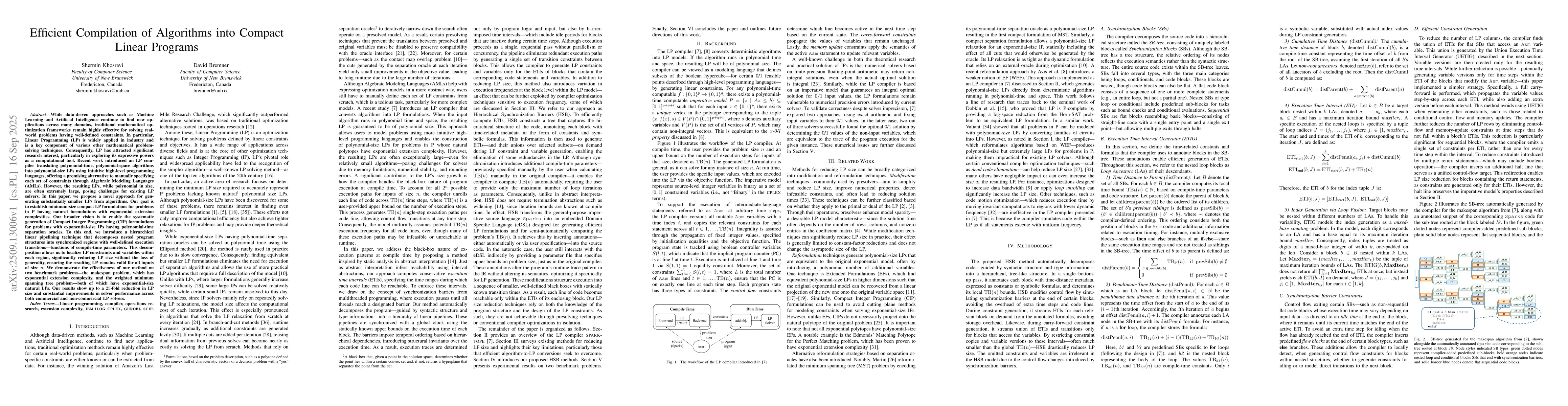 Thumbnail for Efficient Compilation of Algorithms into Compact Linear Programs