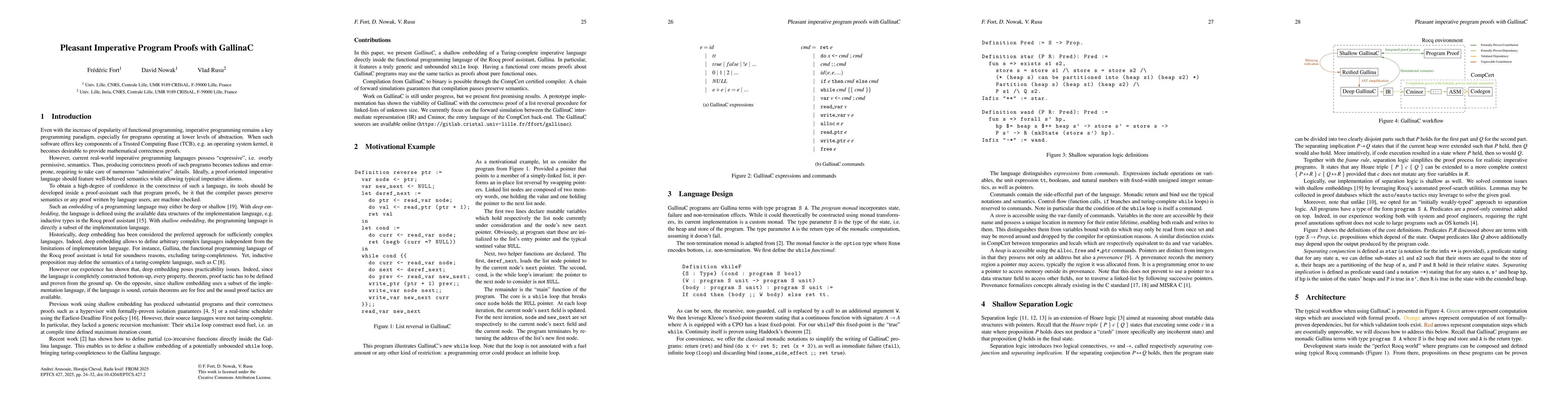 Thumbnail for Pleasant Imperative Program Proofs with GallinaC