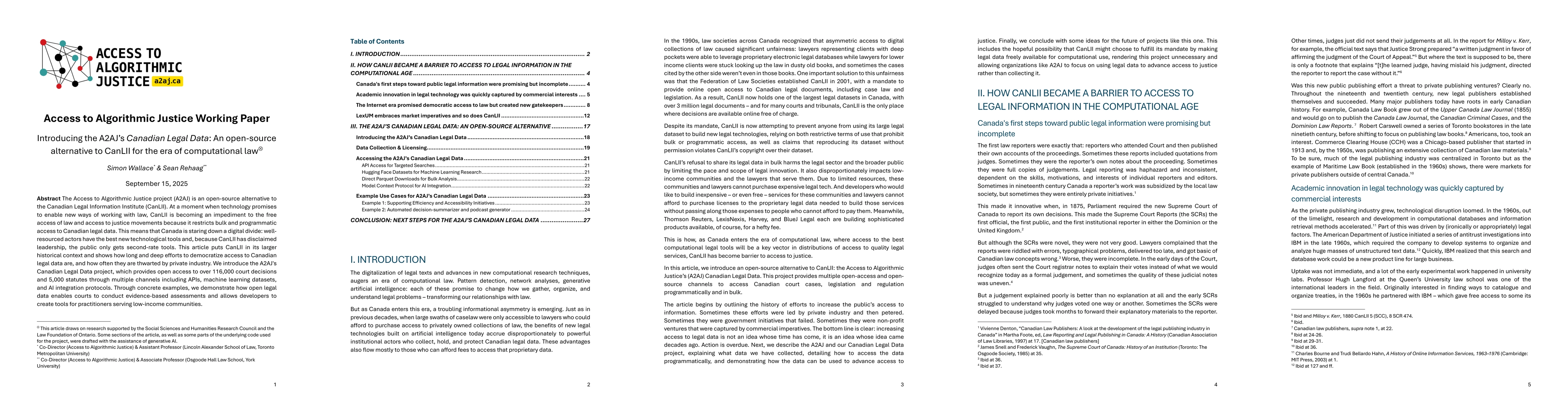 Thumbnail for Introducing the A2AJ's Canadian Legal Data: An open-source alternative
  to CanLII for the era of computational law