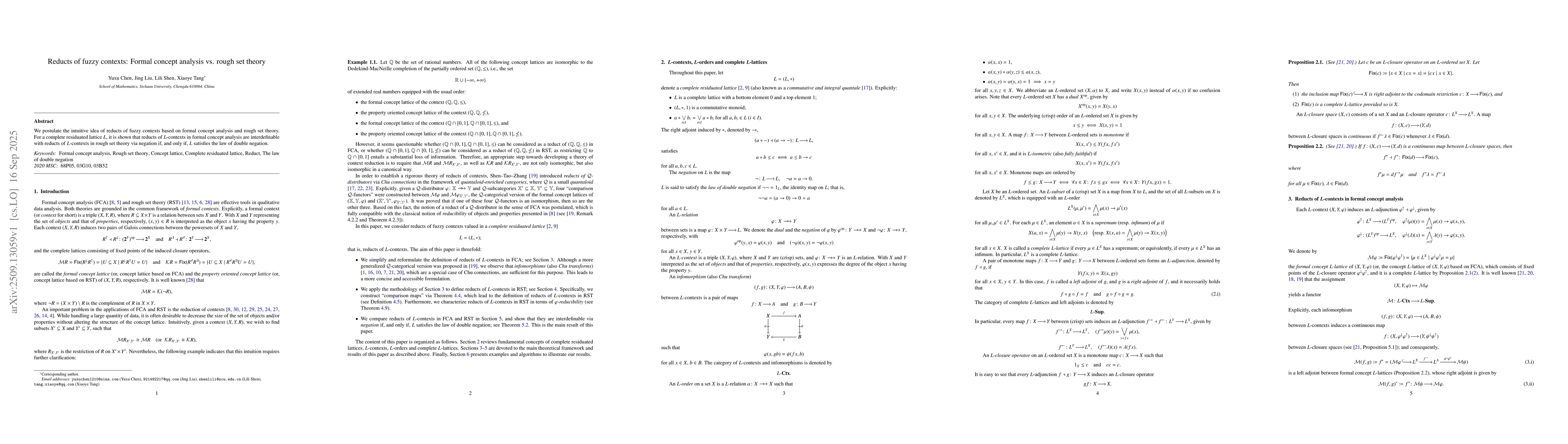 Thumbnail for Reducts of fuzzy contexts: Formal concept analysis vs. rough set theory