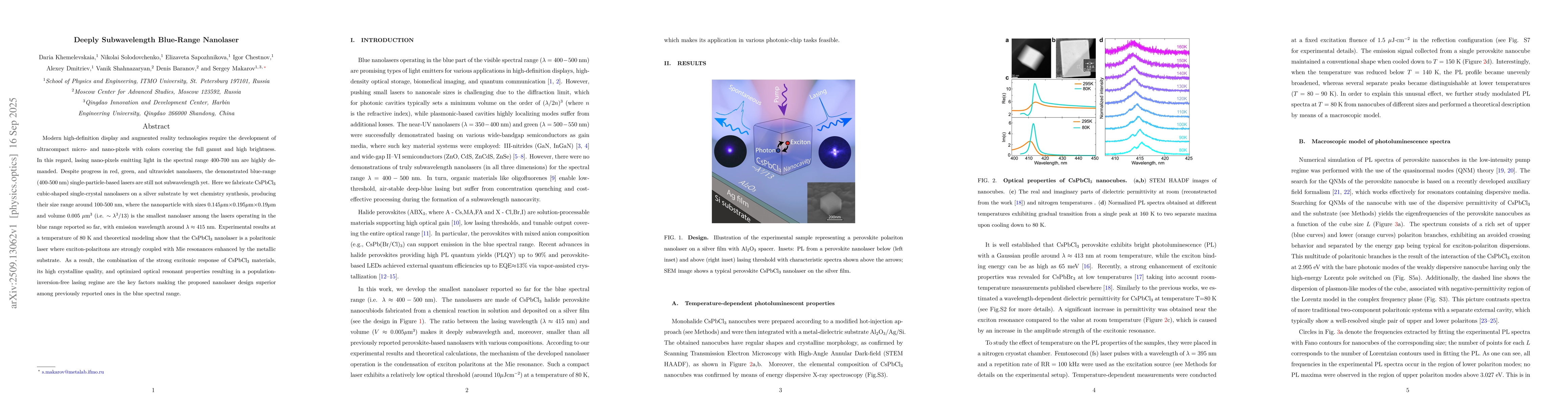 Thumbnail for Deeply Subwavelength Blue-Range Nanolaser