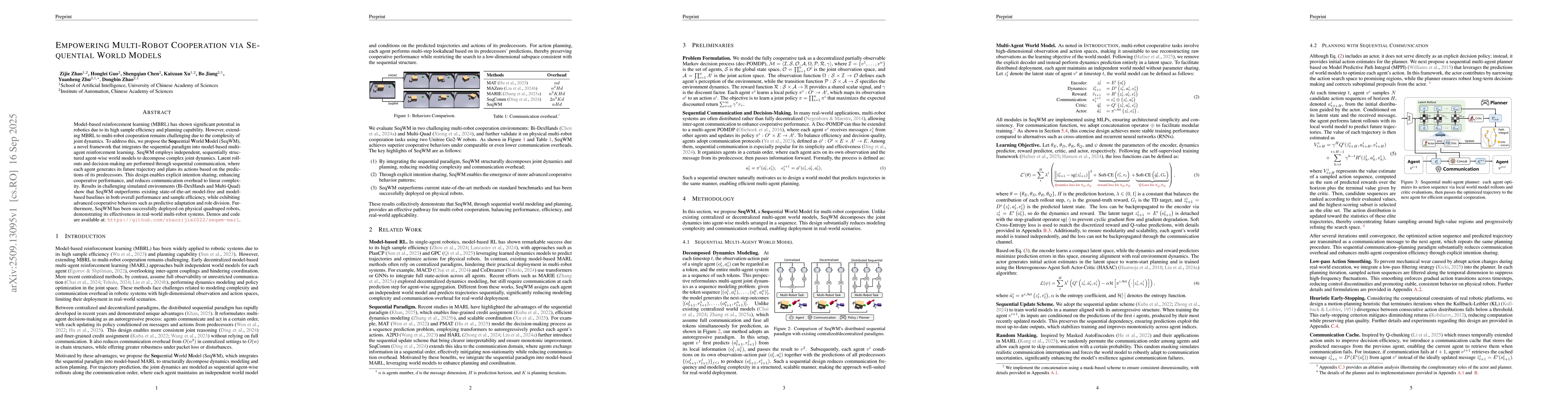 Thumbnail for Empowering Multi-Robot Cooperation via Sequential World Models