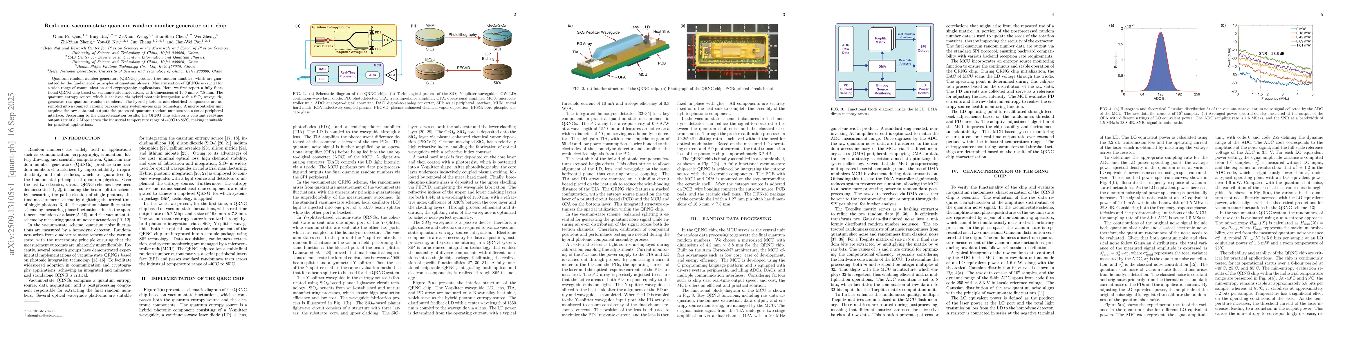 Thumbnail for Real-time vacuum-state quantum random number generator on a chip