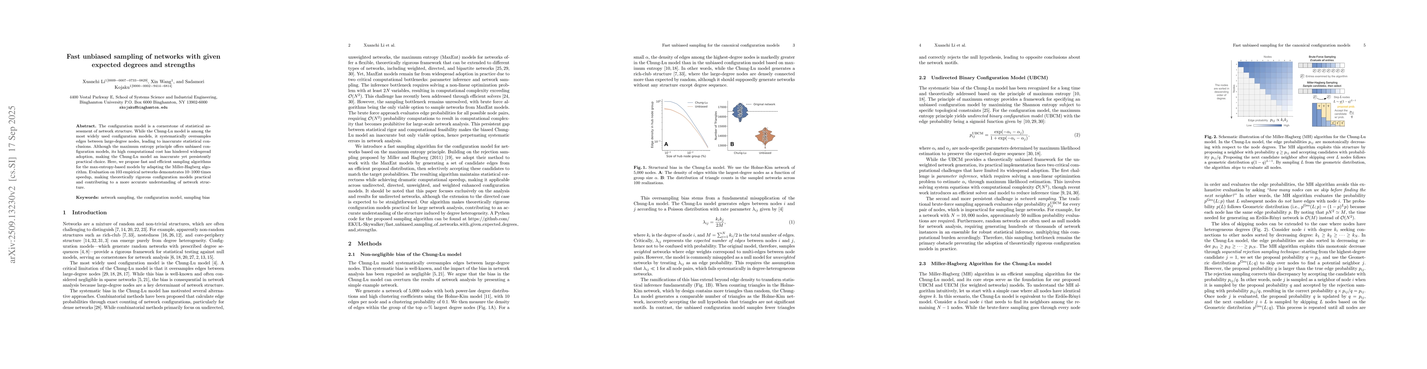 Thumbnail for Fast Unbiased Sampling of Networks with Given Expected Degrees and
  Strengths