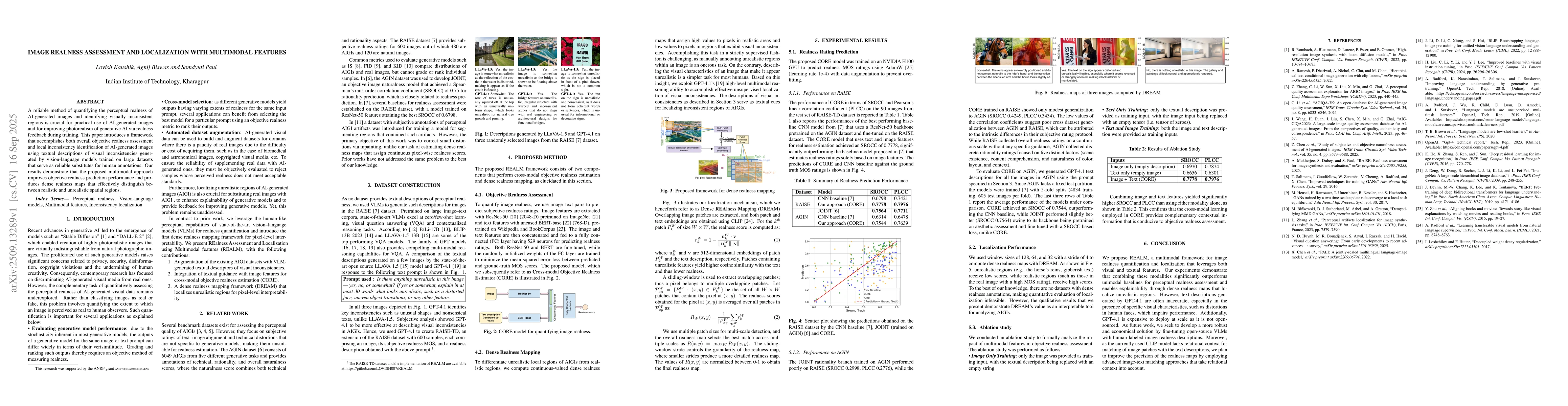 Thumbnail for Image Realness Assessment and Localization with Multimodal Features