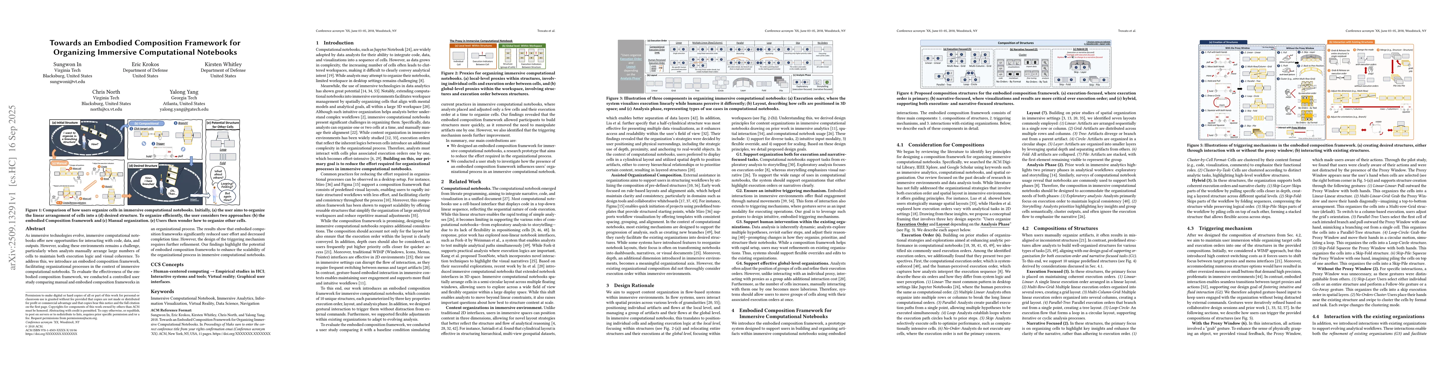 Thumbnail for Towards an Embodied Composition Framework for Organizing Immersive
  Computational Notebooks