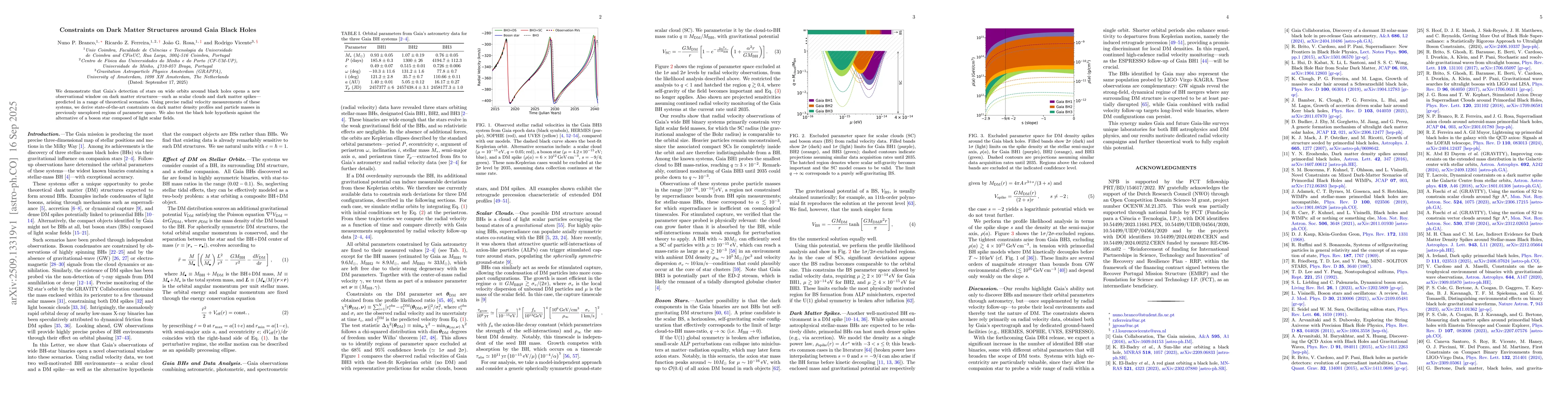 Thumbnail for Constraints on Dark Matter Structures around Gaia Black Holes