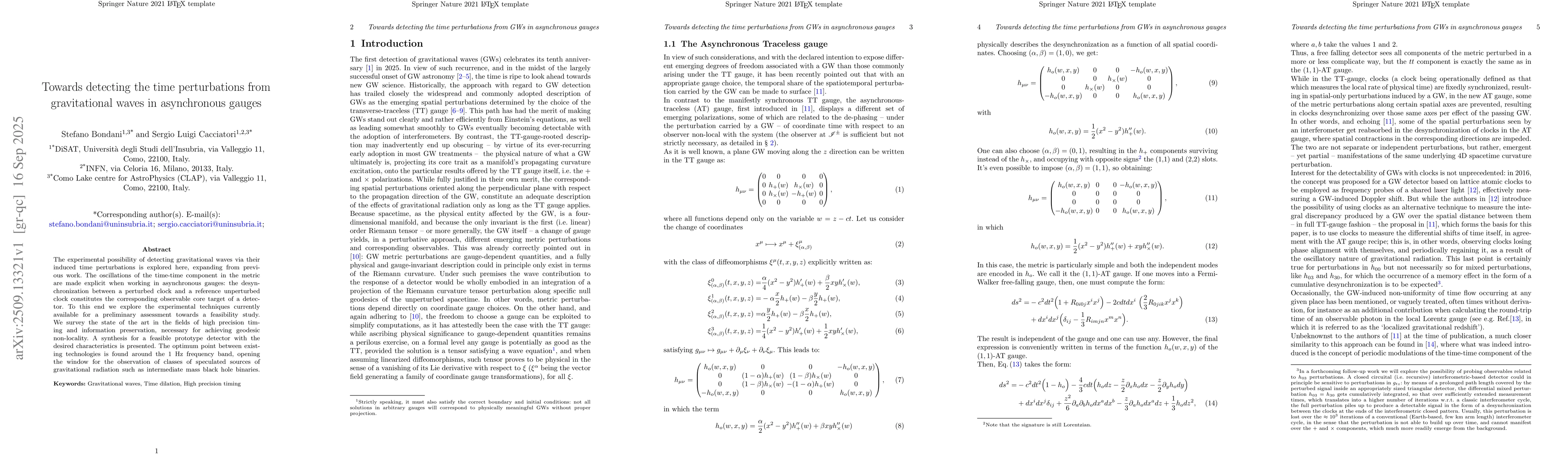 Thumbnail for Towards detecting the time perturbations from GWs in asynchronous gauges