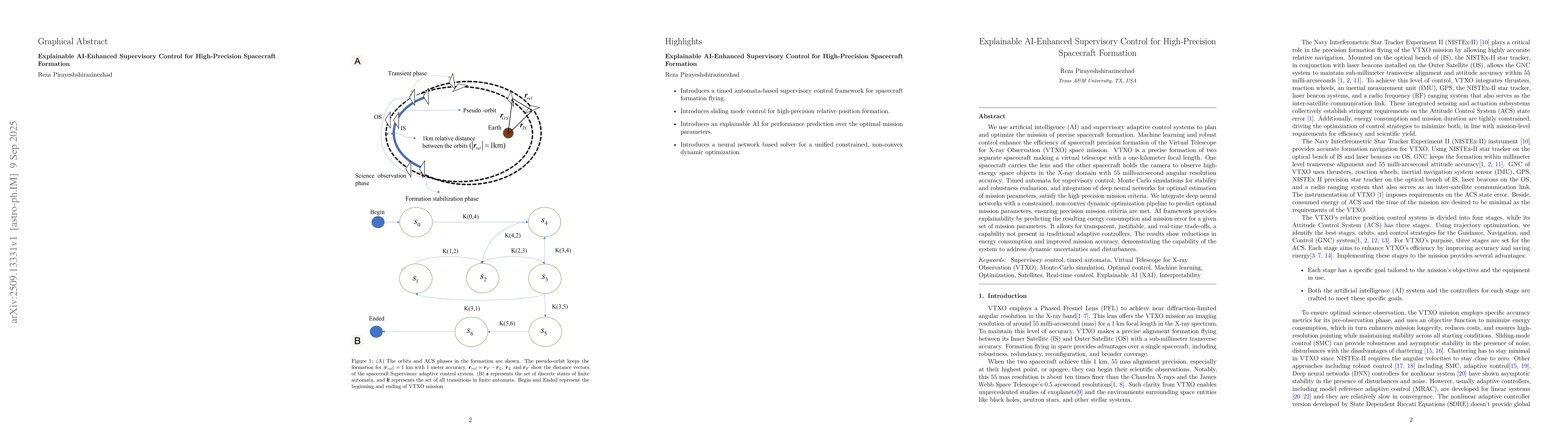 Thumbnail for Explainable AI-Enhanced Supervisory Control for High-Precision
  Spacecraft Formation