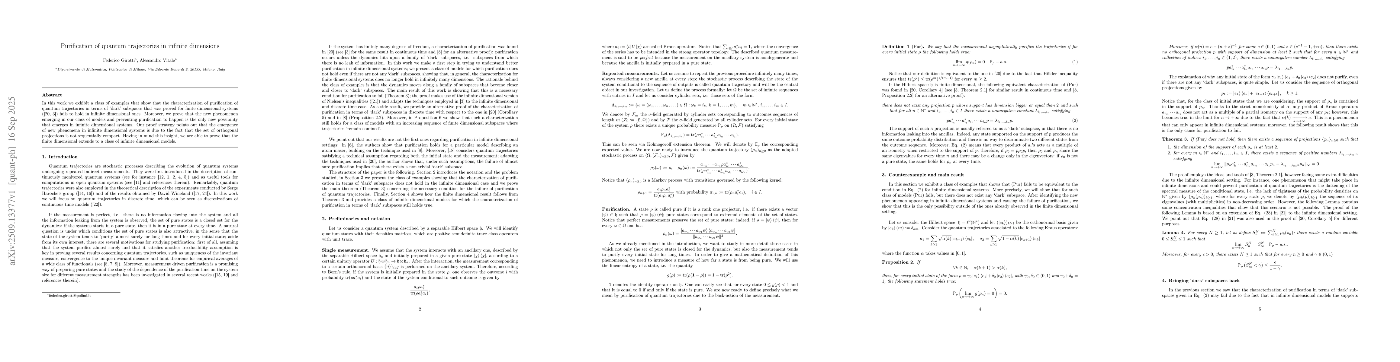 Thumbnail for Purification of quantum trajectories in infinite dimensions
