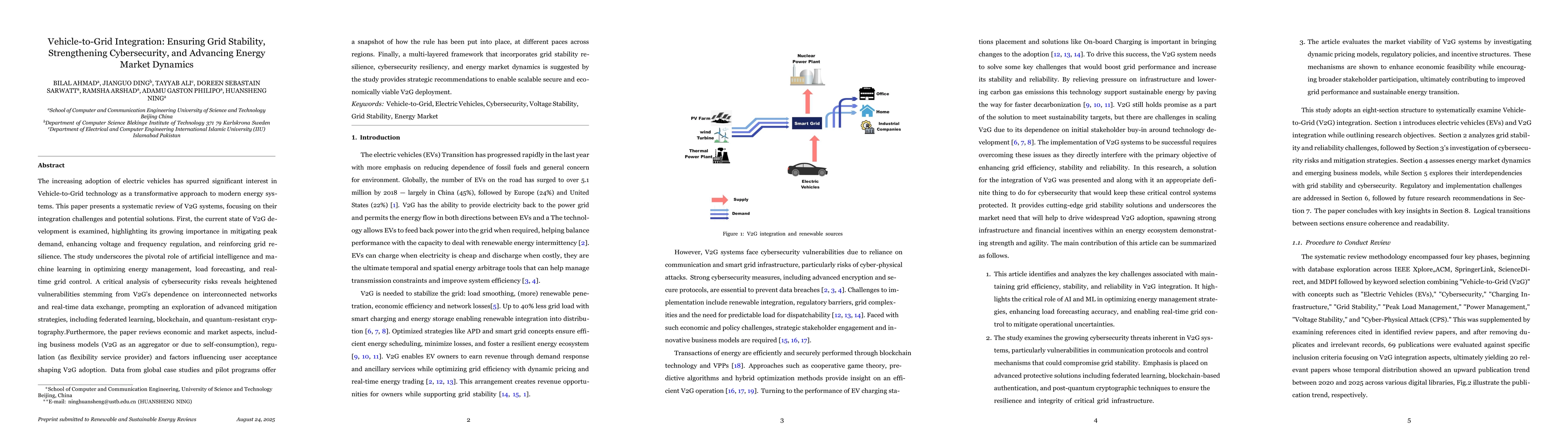 Thumbnail for Vehicle-to-Grid Integration: Ensuring Grid Stability, Strengthening
  Cybersecurity, and Advancing Energy Market Dynamics
