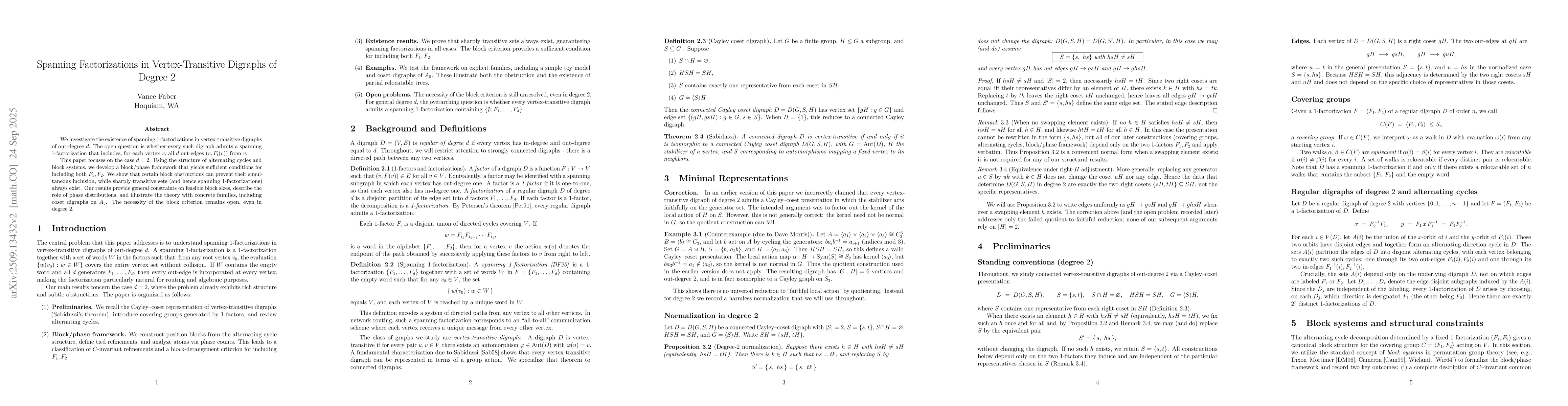 Thumbnail for Spanning Factorizations in Vertex-Transitive Digraphs of Degree 2