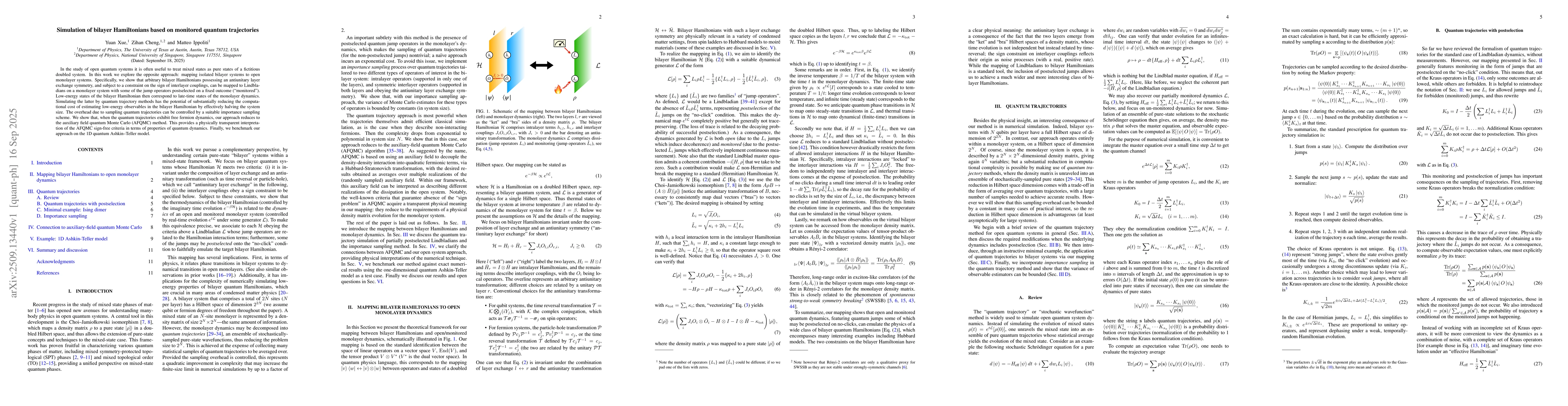 Thumbnail for Simulation of bilayer Hamiltonians based on monitored quantum
  trajectories