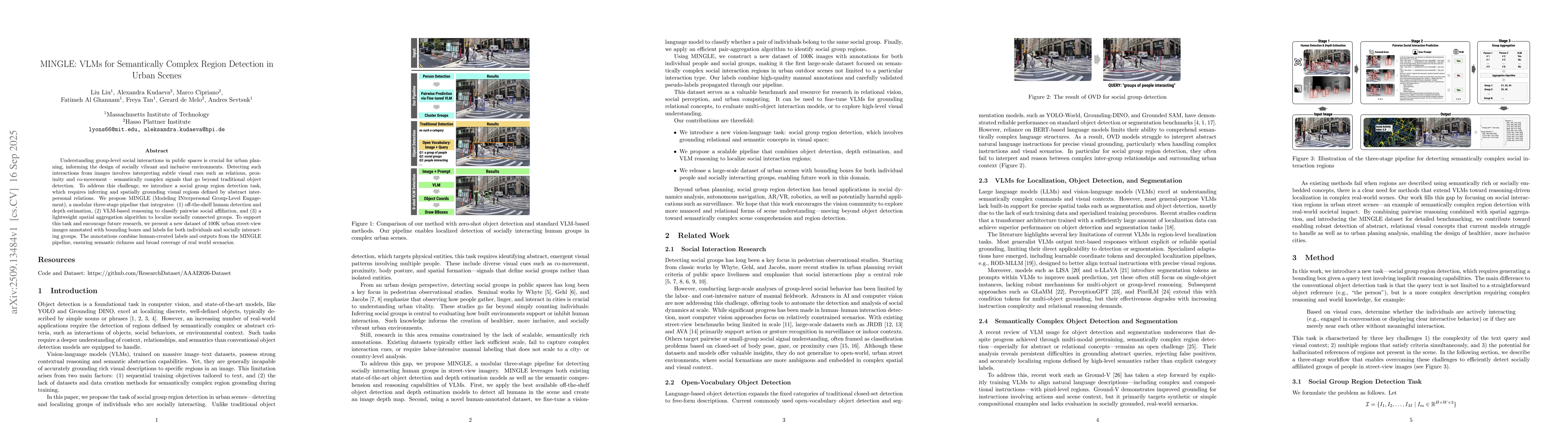 Thumbnail for MINGLE: VLMs for Semantically Complex Region Detection in Urban Scenes
