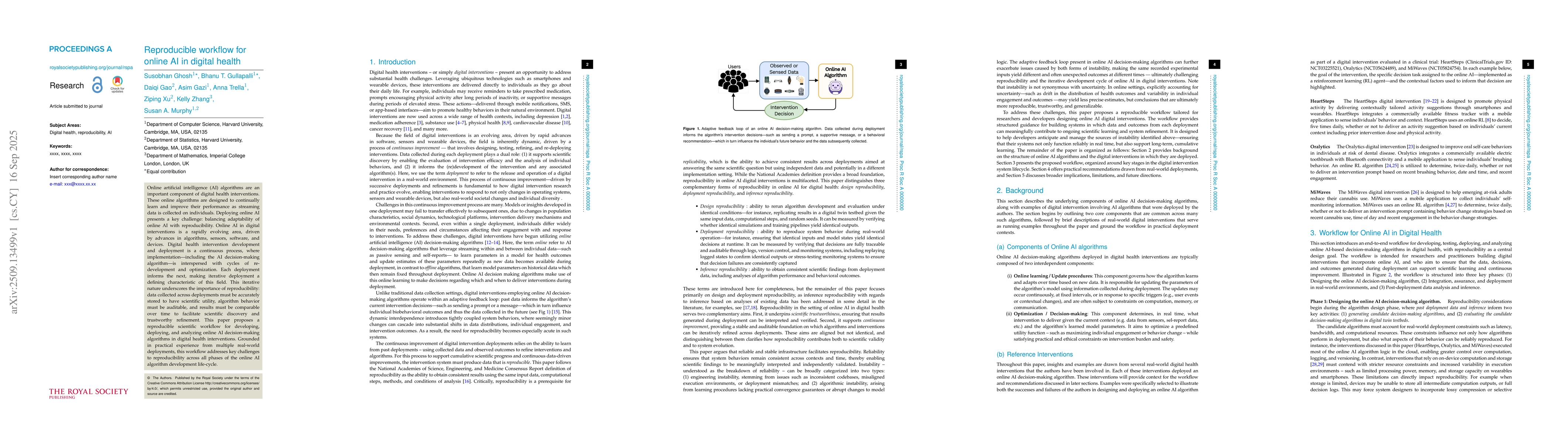 Thumbnail for Reproducible workflow for online AI in digital health