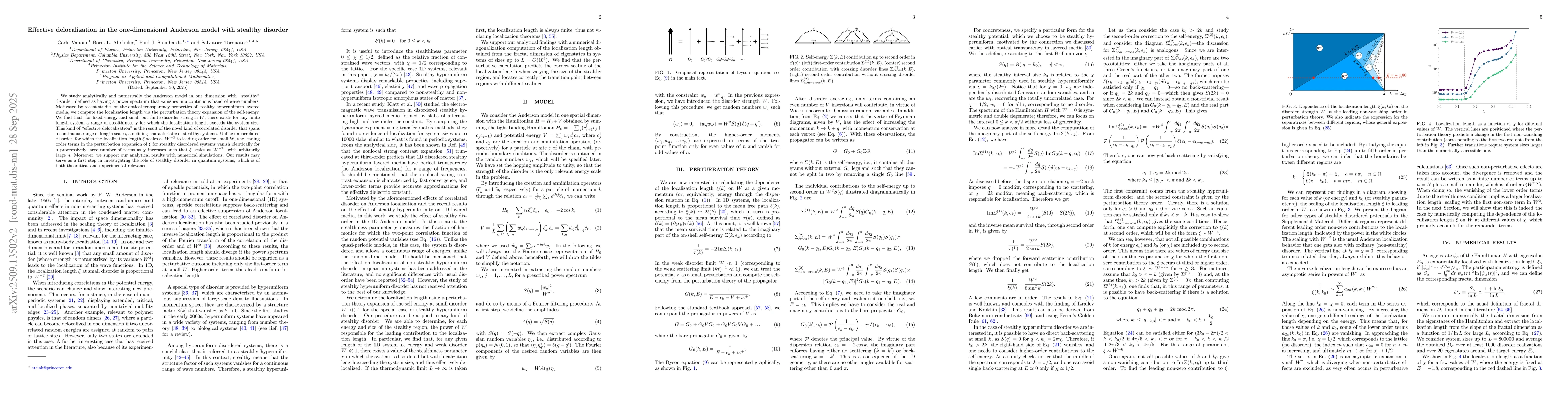 Thumbnail for Effective delocalization in the one-dimensional Anderson model with
  stealthy disorder