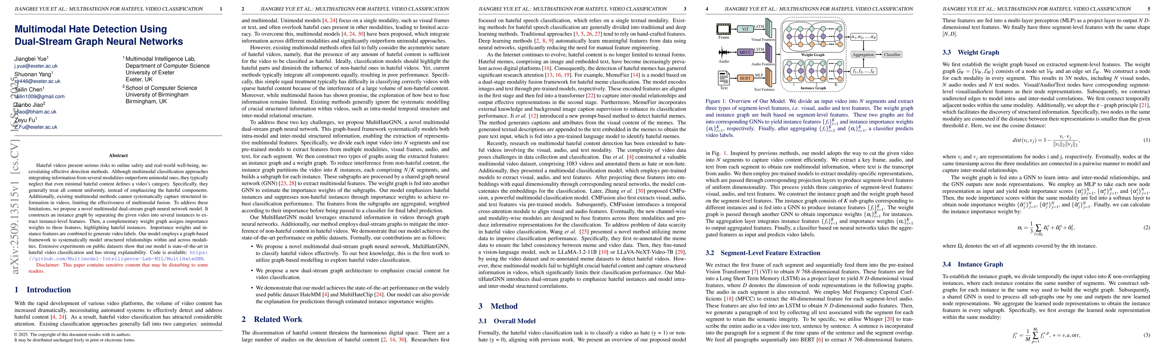 Thumbnail for Multimodal Hate Detection Using Dual-Stream Graph Neural Networks