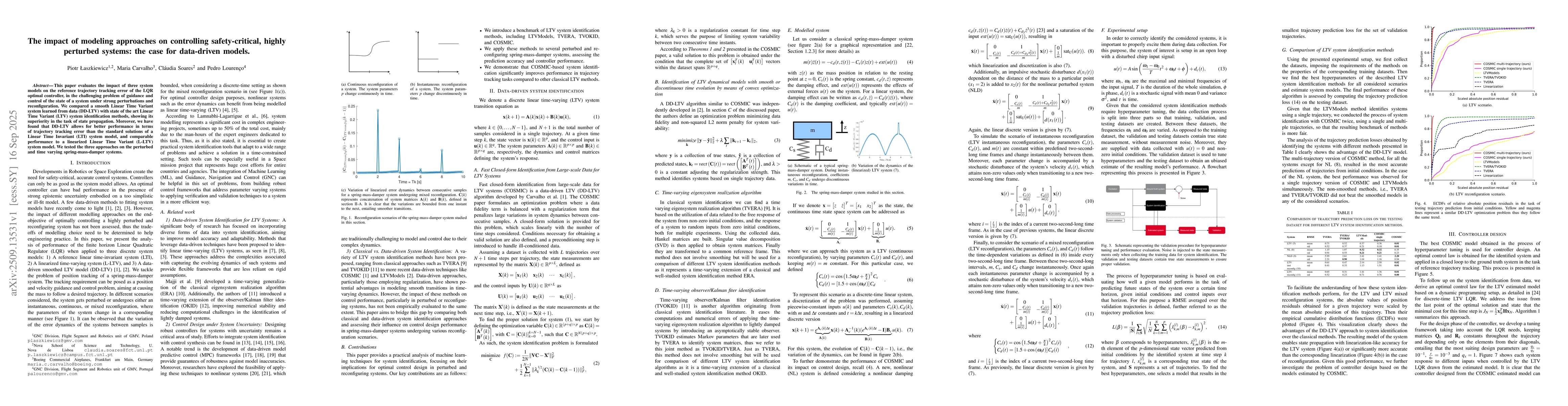 Thumbnail for The impact of modeling approaches on controlling safety-critical, highly
  perturbed systems: the case for data-driven models