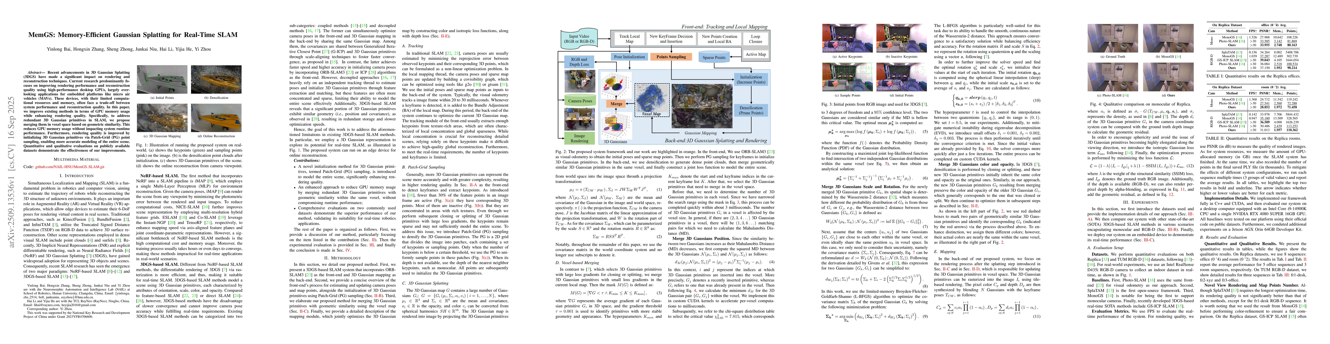 Thumbnail for MemGS: Memory-Efficient Gaussian Splatting for Real-Time SLAM