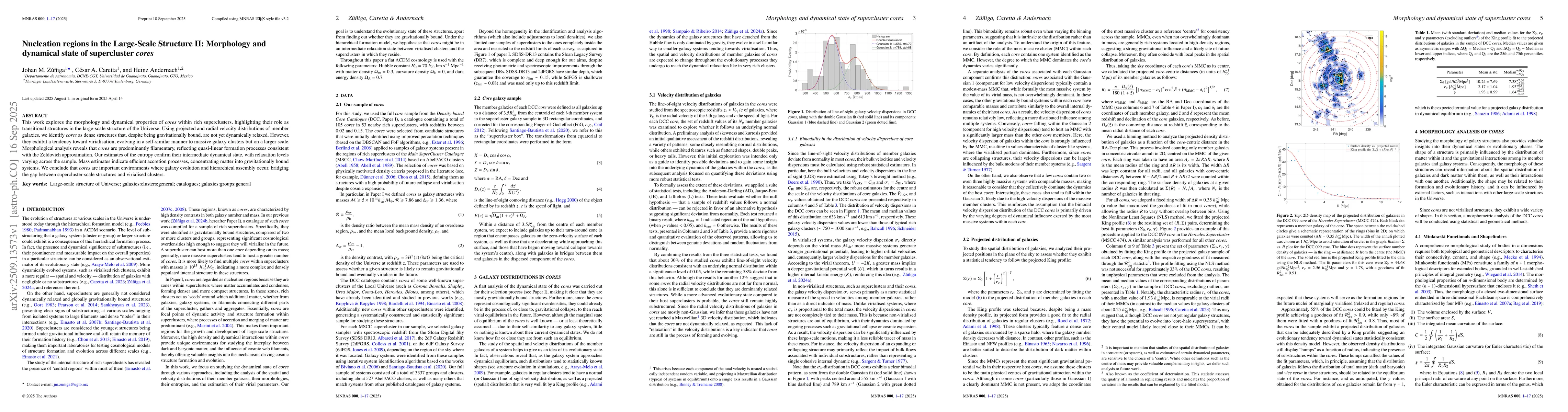 Thumbnail for Nucleation regions in the Large-Scale Structure II: Morphology and
  dynamical state of supercluster cores