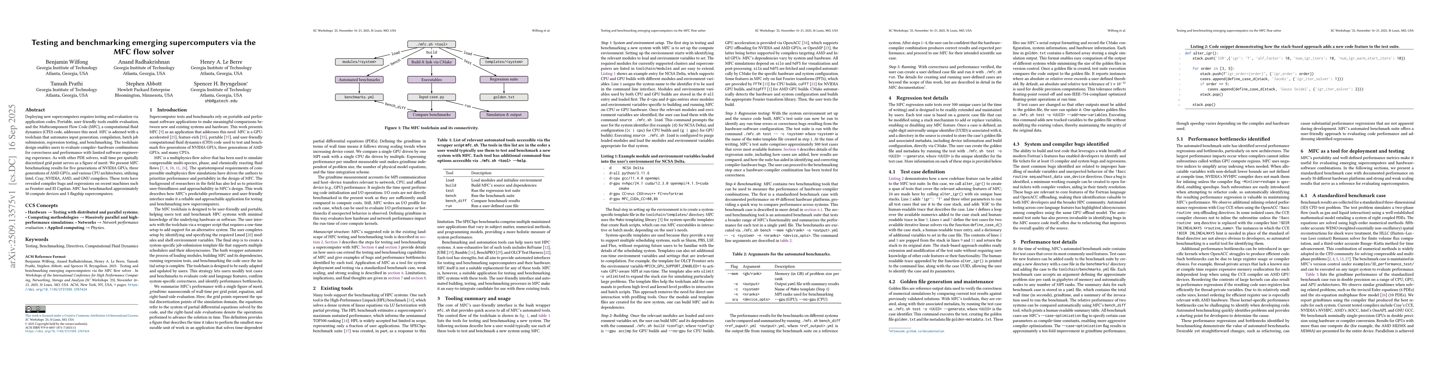 Thumbnail for Testing and benchmarking emerging supercomputers via the MFC flow solver