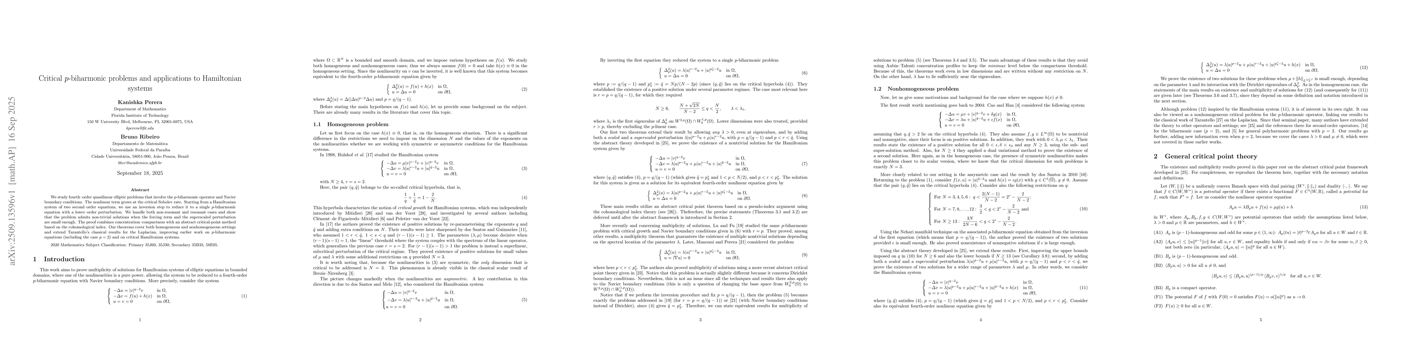 Thumbnail for Critical p-biharmonic problems and applications to Hamiltonian systems