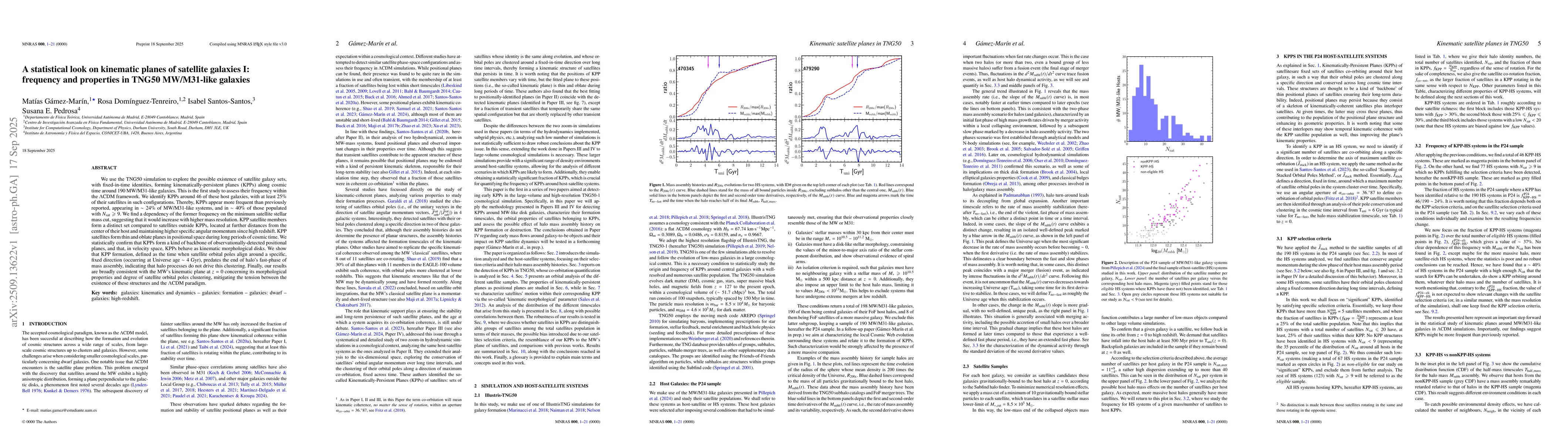 Thumbnail for A statistical look on kinematic planes of satellite galaxies I:
  frequency and properties in TNG50 MW/M31-like galaxies