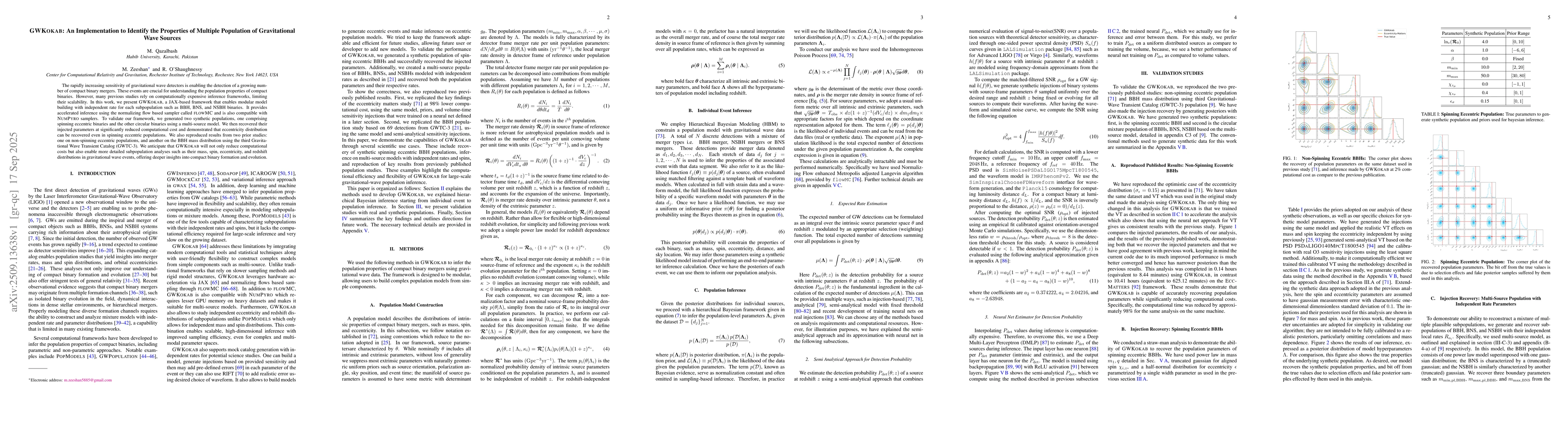 Thumbnail for GWKokab: An Implementation to Identify the Properties of Multiple
  Population of Gravitational Wave Sources