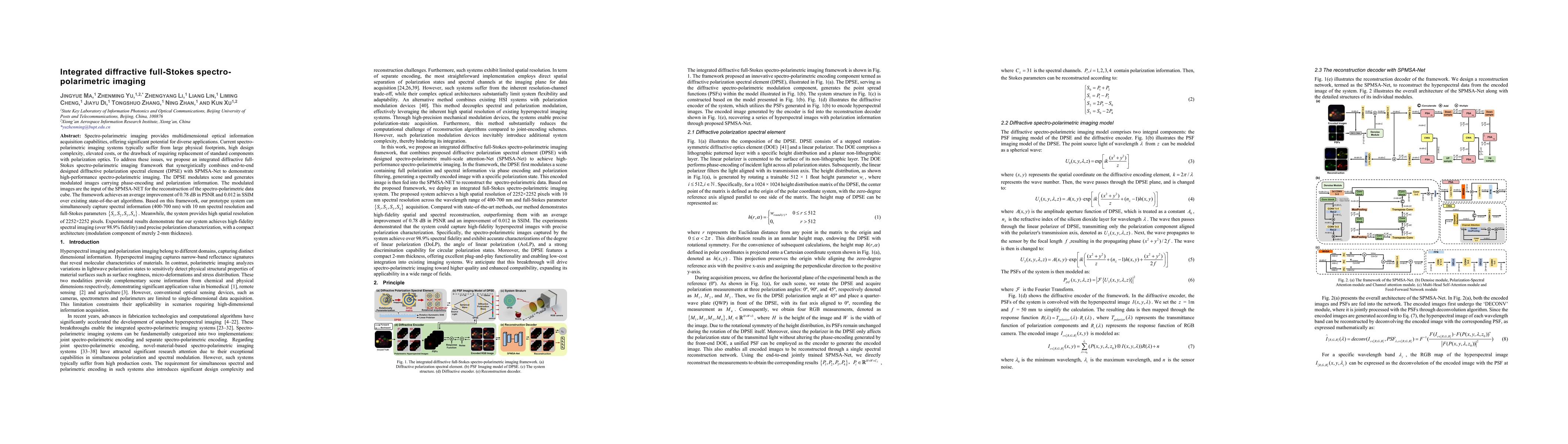 Thumbnail for Integrated diffractive full-Stokes spectro-polarimetric imaging