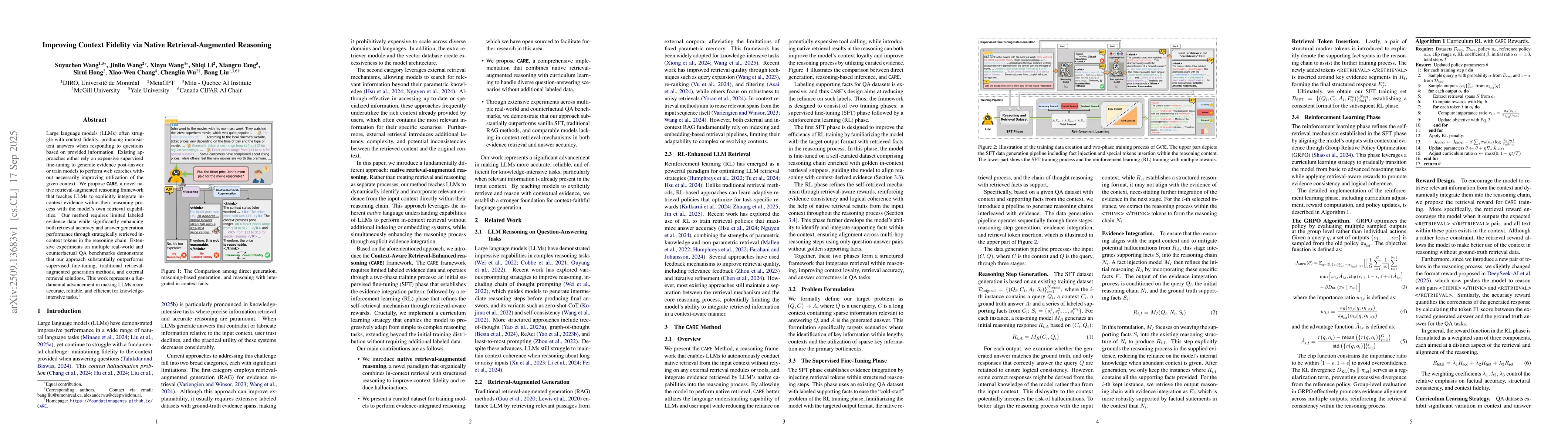 Thumbnail for Improving Context Fidelity via Native Retrieval-Augmented Reasoning