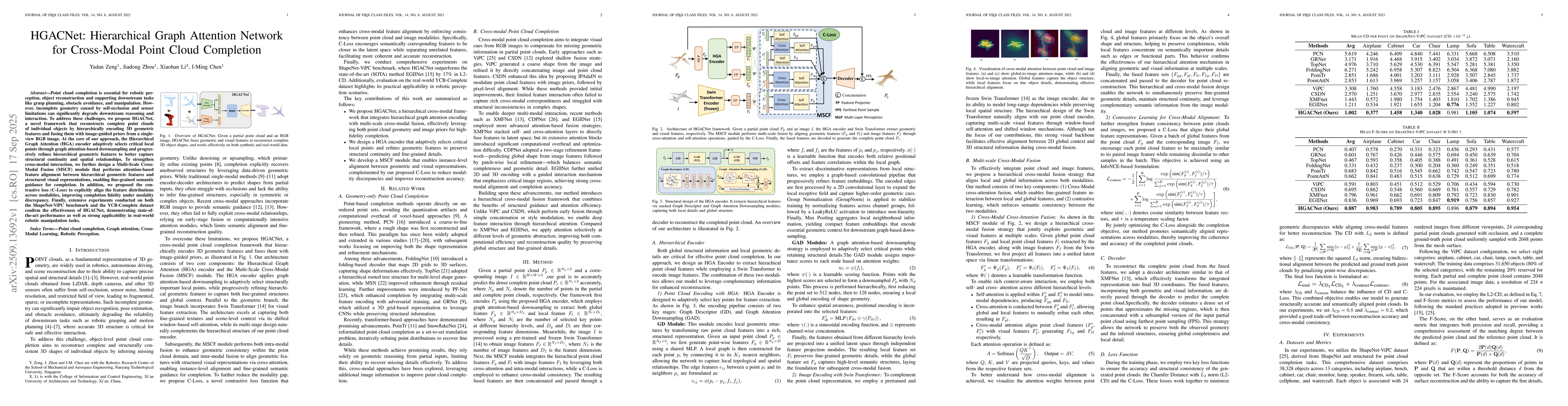 Thumbnail for HGACNet: Hierarchical Graph Attention Network for Cross-Modal Point
  Cloud Completion