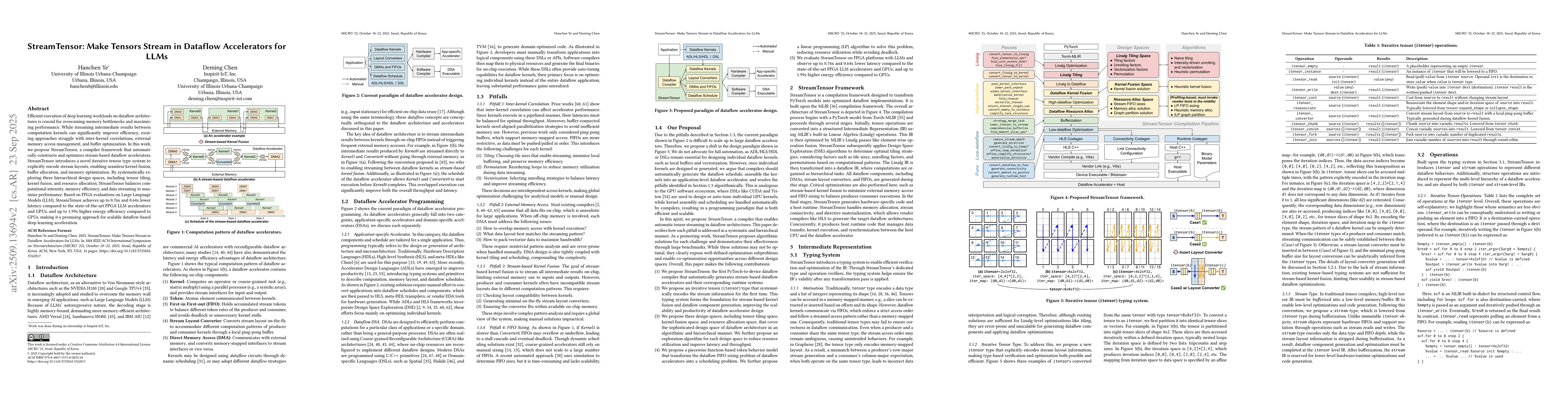 Thumbnail for StreamTensor: Make Tensors Stream in Dataflow Accelerators for LLMs