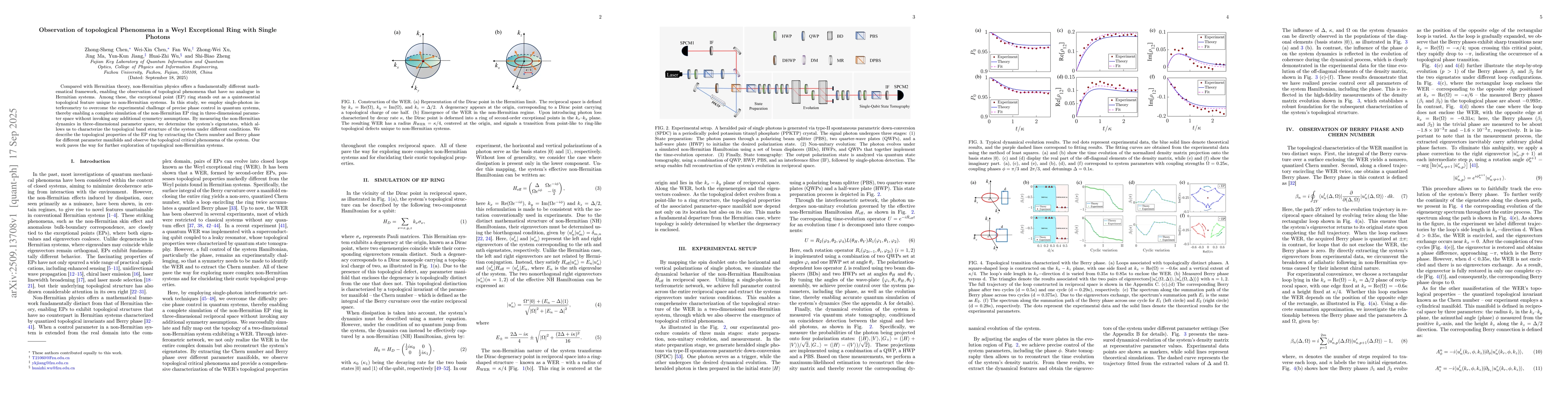 Thumbnail for Observation of topological Phenomena in a Weyl Exceptional Ring with
  Single Photons