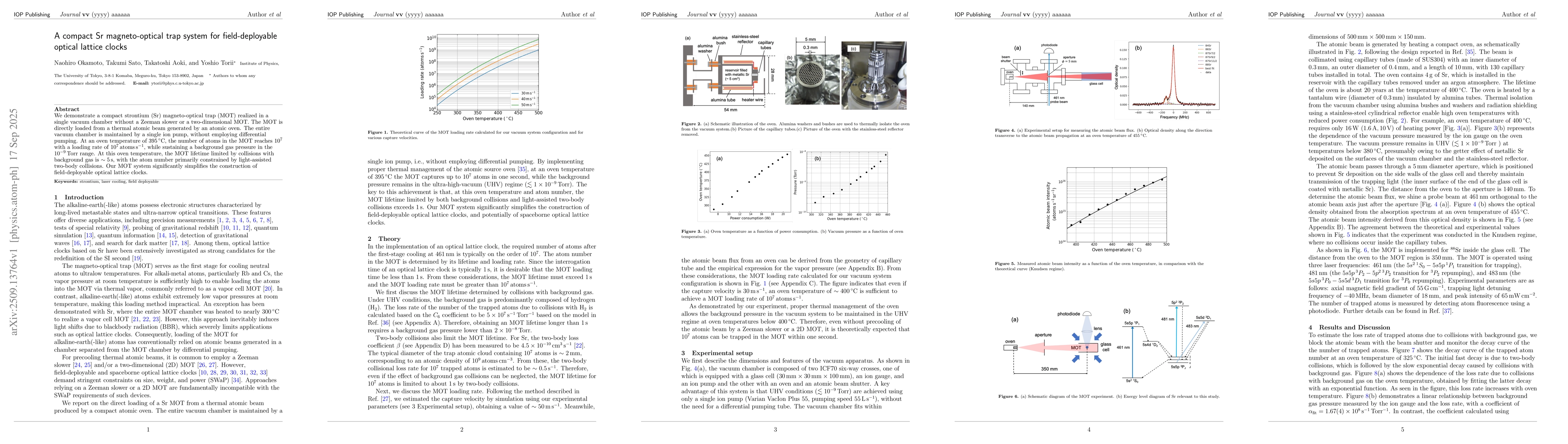 Thumbnail for A compact Sr magneto-optical trap system for field-deployable optical
  lattice clocks