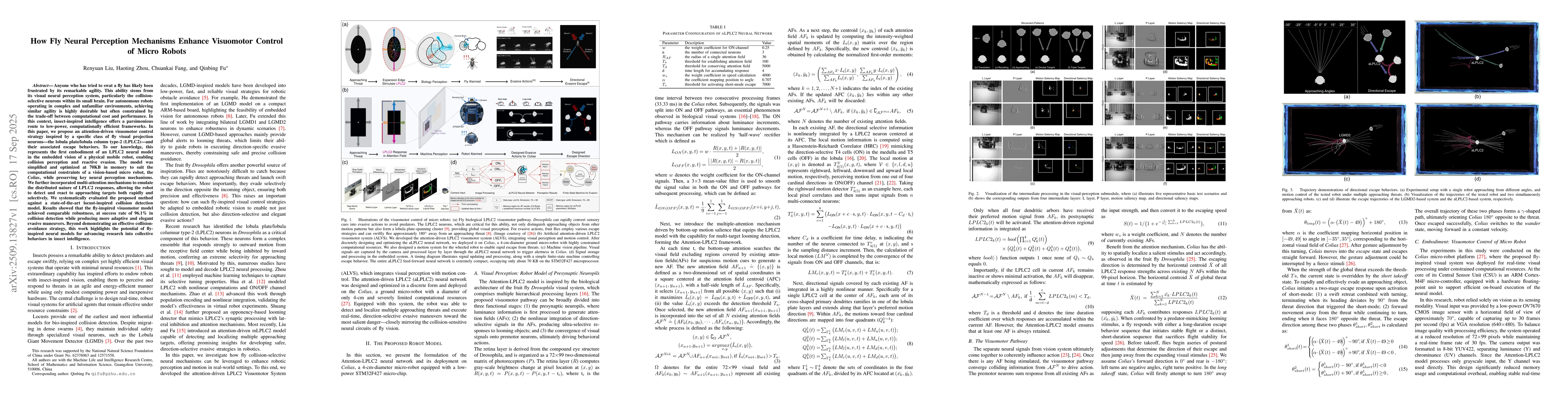 Thumbnail for How Fly Neural Perception Mechanisms Enhance Visuomotor Control of Micro
  Robots