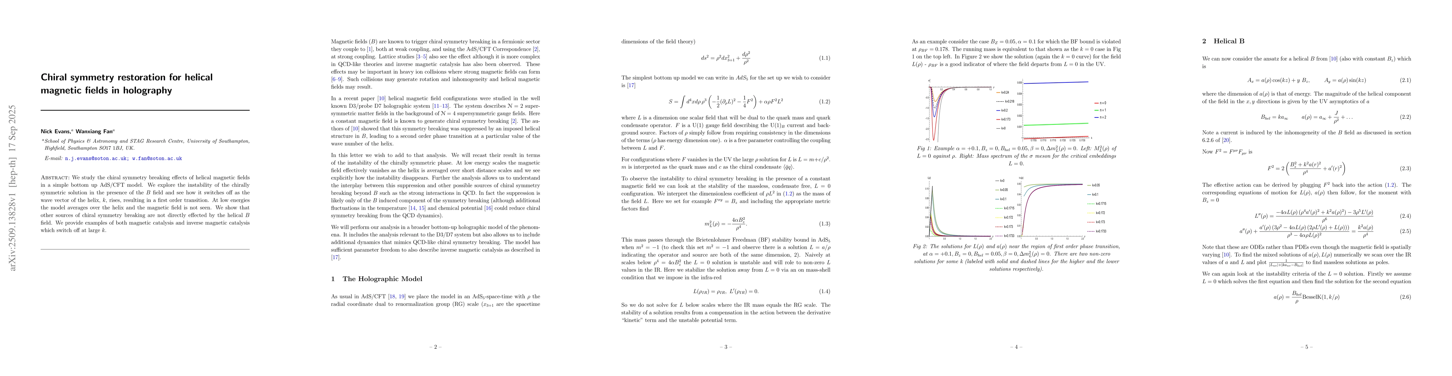 Thumbnail for Chiral symmetry restoration for helical magnetic fields in holography