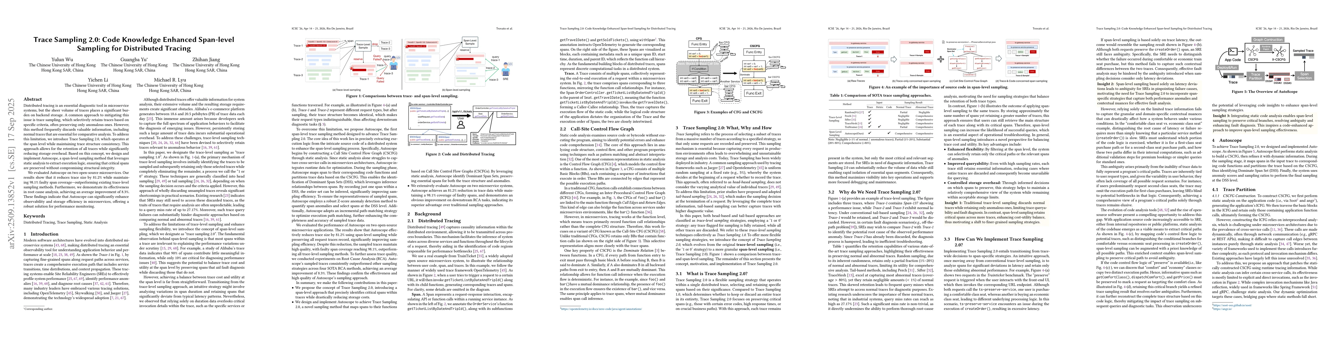 Thumbnail for Trace Sampling 2.0: Code Knowledge Enhanced Span-level Sampling for
  Distributed Tracing