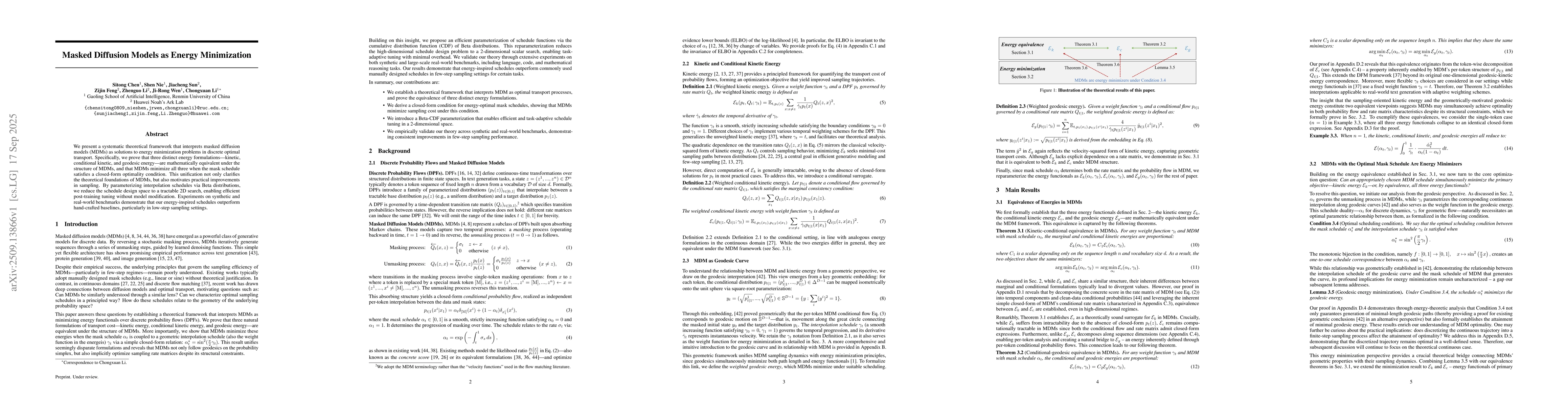 Thumbnail for Masked Diffusion Models as Energy Minimization