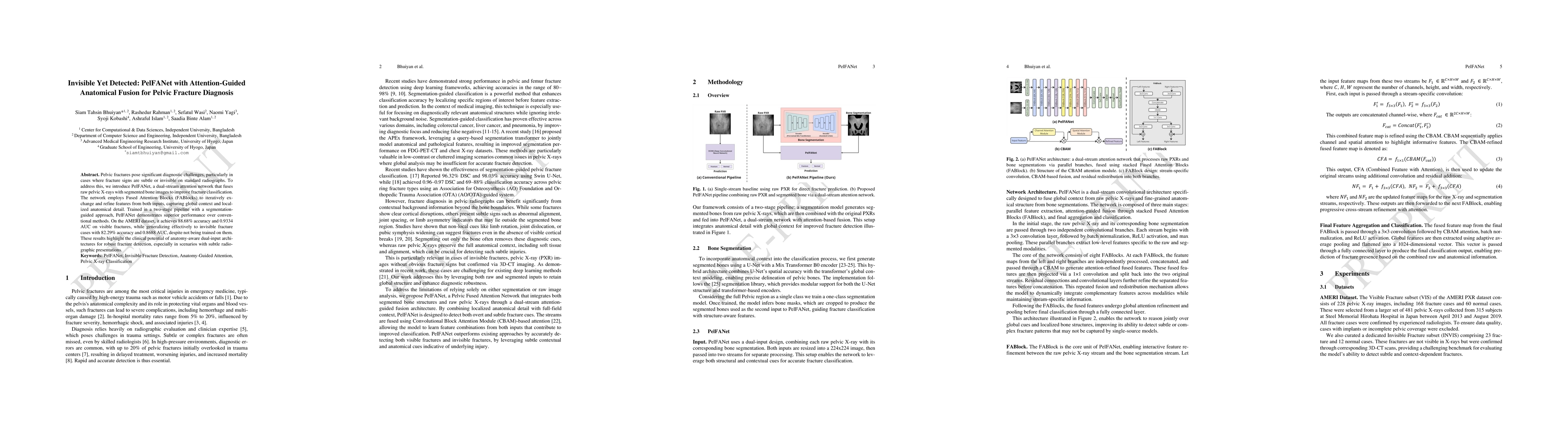Thumbnail for Invisible Yet Detected: PelFANet with Attention-Guided Anatomical Fusion
  for Pelvic Fracture Diagnosis