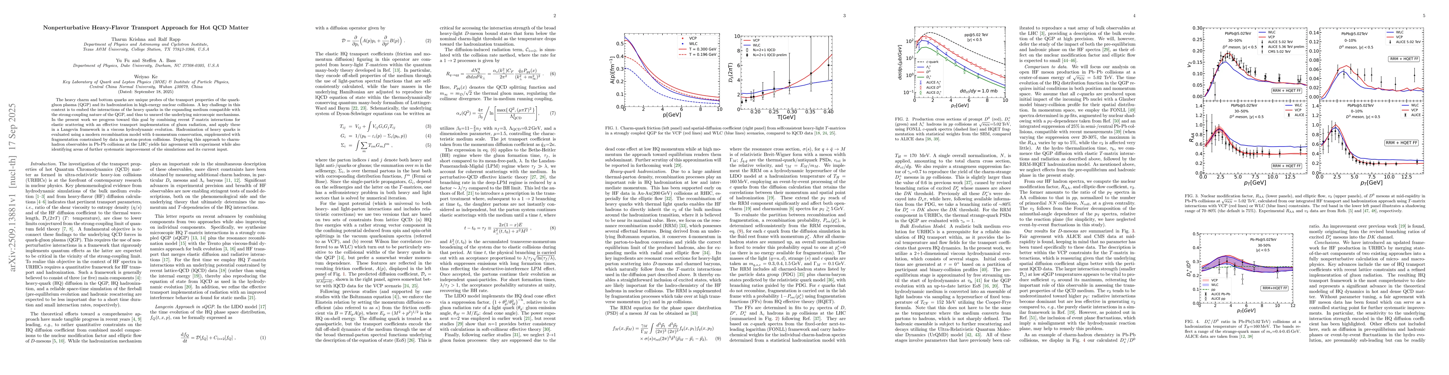 Thumbnail for Nonperturbative Heavy-Flavor Transport Approach for Hot QCD